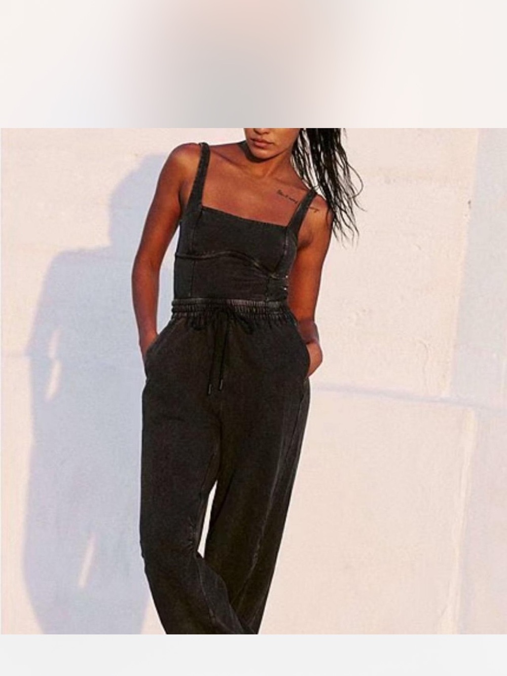 FP Movement by Free People Black Inbound Stretch Jumpsuit
